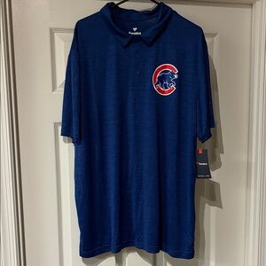 NWT Fanatics Royal Blue Chicago Cubs Polo XXL